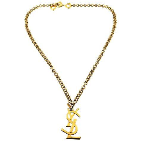 mens ysl pendant|YSL pendant necklace.